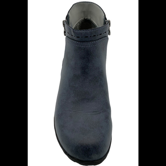 JSport by Jambu Suede Ankle Boot Jenna Navy - Medium - Picture 2 of 3